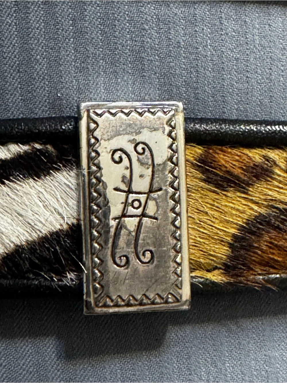 Brighton Leopard & Zebra Print Leather Waist Belt - Picture 13 of 13